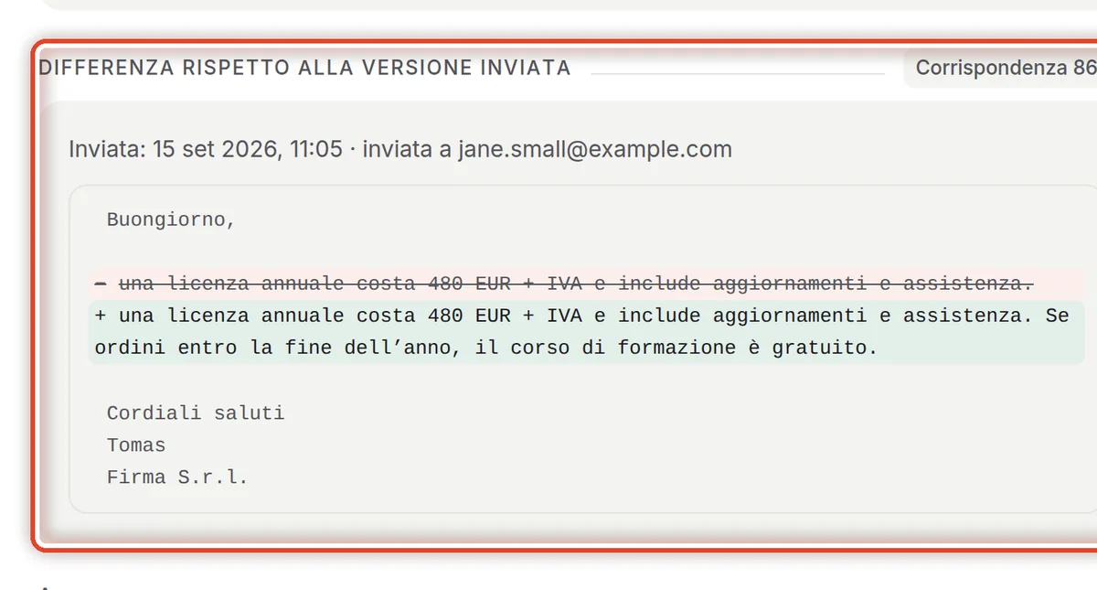 Da vicino – Cosa hai cambiato nella bozza