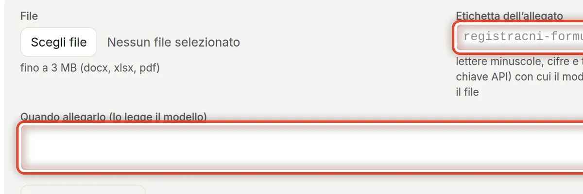 Da vicino – Etichetta e Quando allegarlo