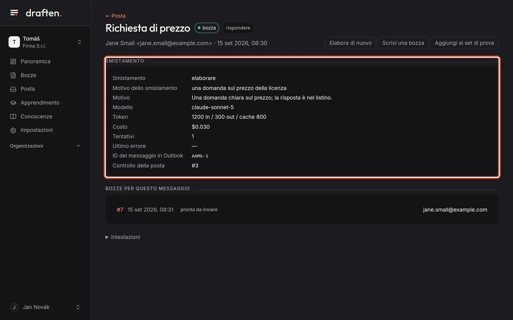 Screenshot del passo 7