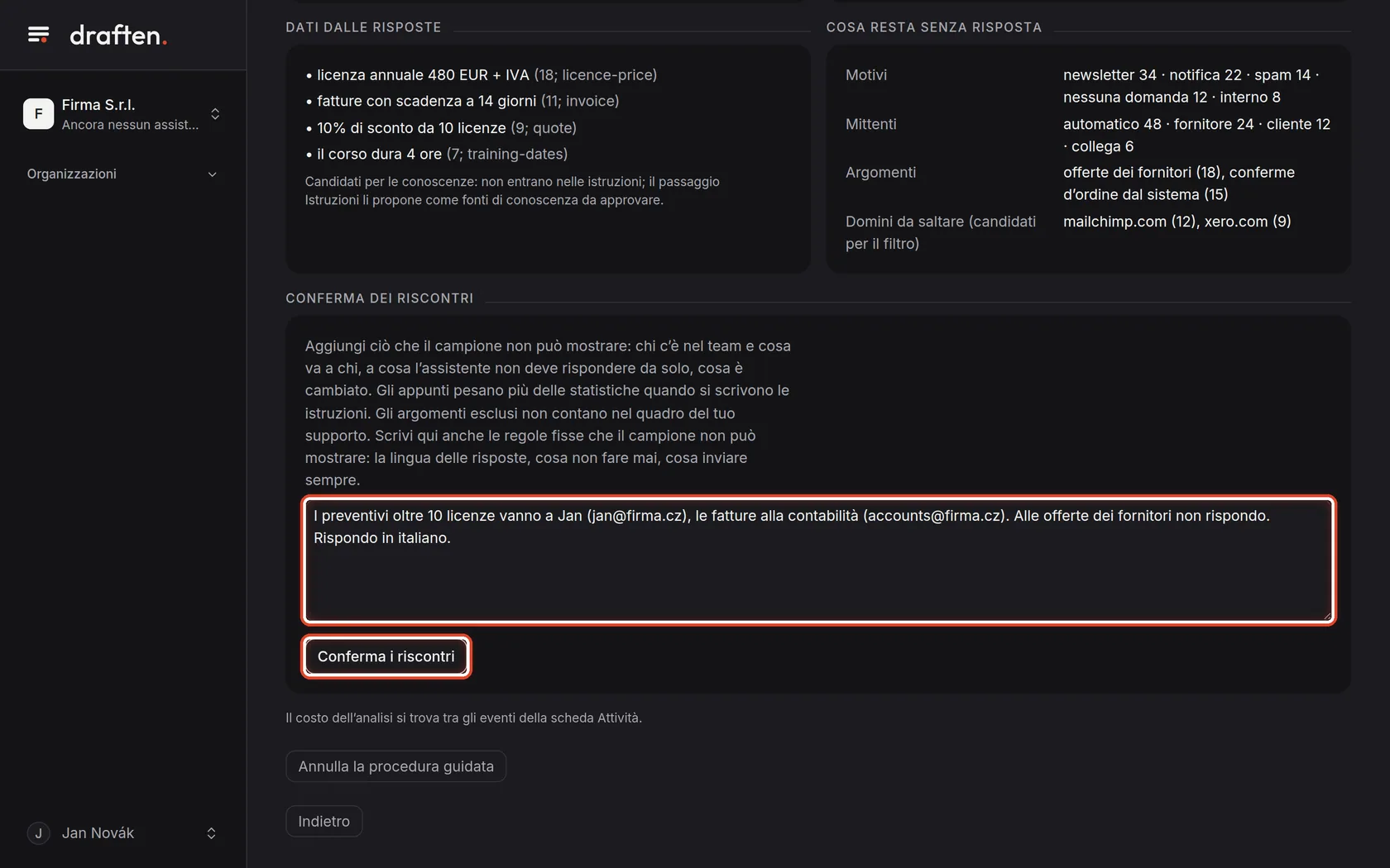 Screenshot del passo 11