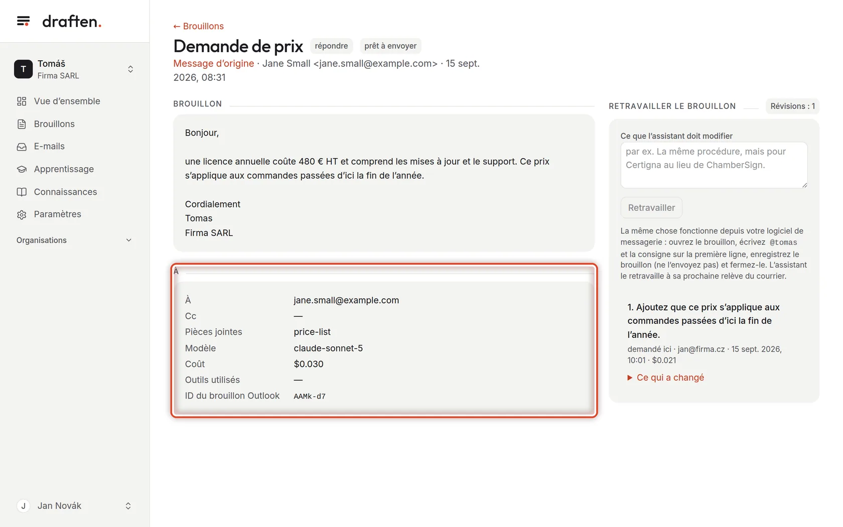 Capture d’écran de l’étape 5