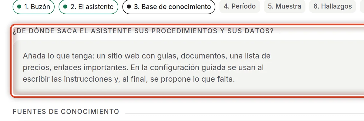 De cerca: Añada fuentes de conocimiento