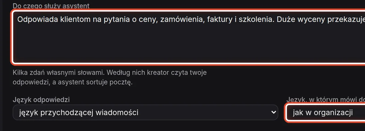 Zbliżenie – Napisz, do czego służy
