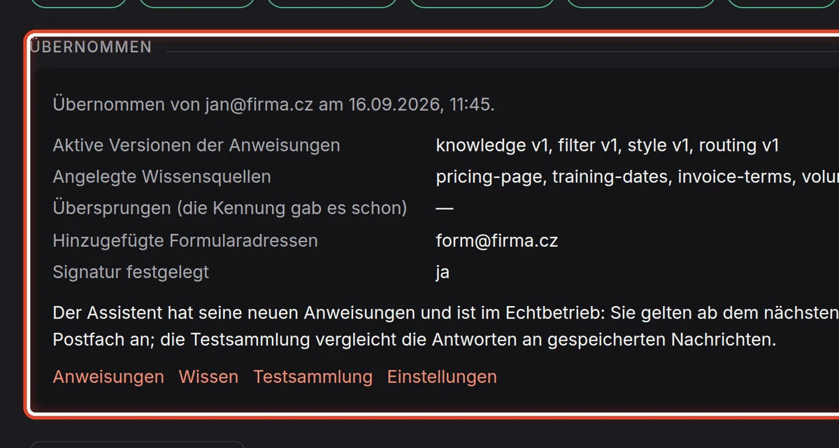 Nahaufnahme – Fertig