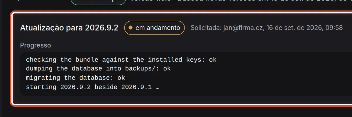 De perto – Acompanhe o progresso