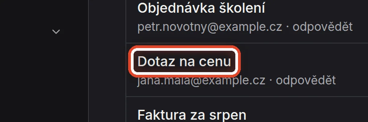 Detail — Vyberte koncept, který nesedí