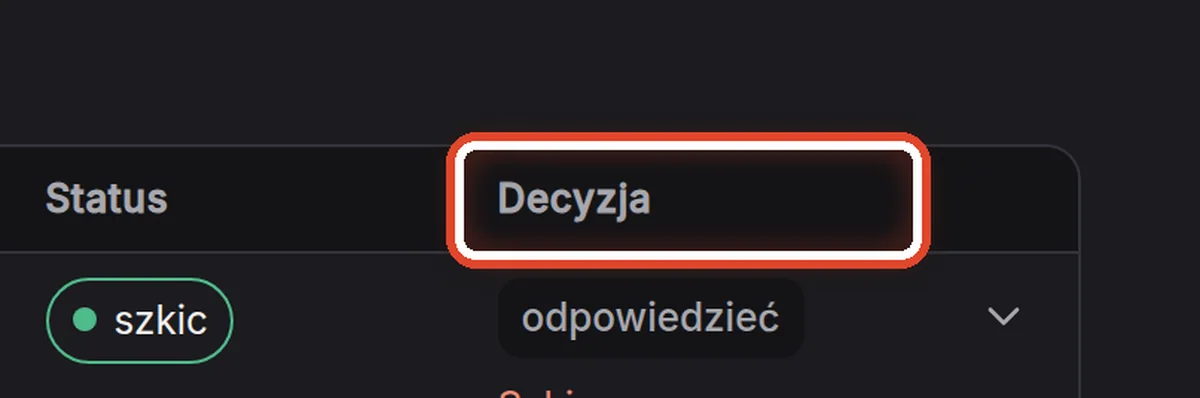 Zbliżenie – Decyzja asystenta