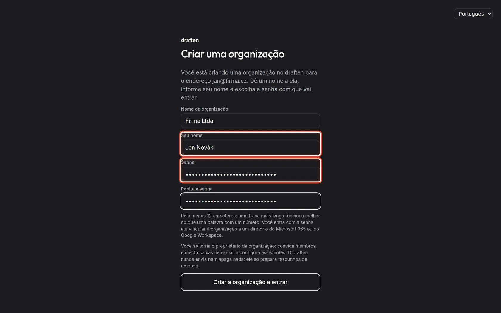 Captura de tela do passo 2