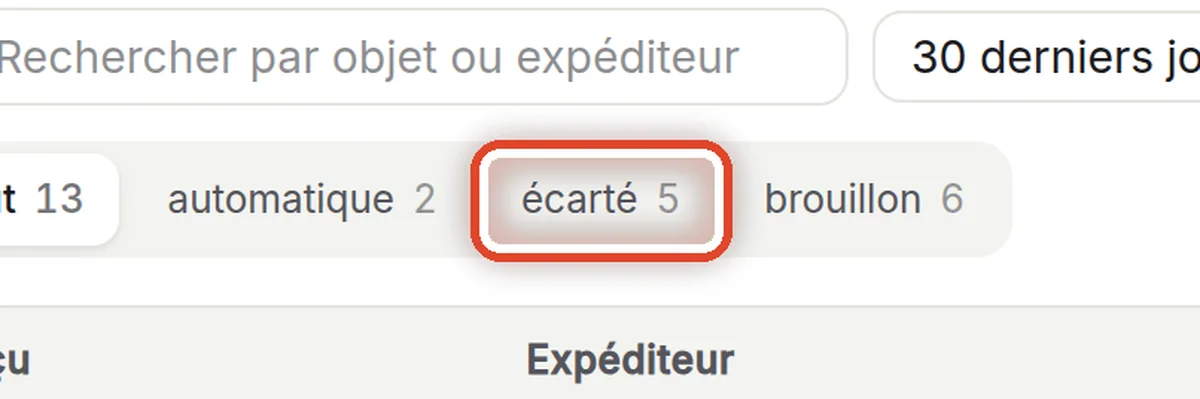Gros plan – Vérifier ce que l’assistant a écarté