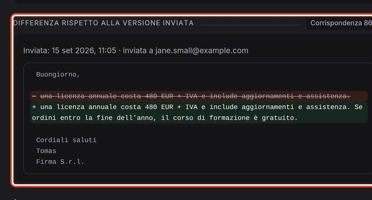 Da vicino – Cosa hai cambiato nella bozza