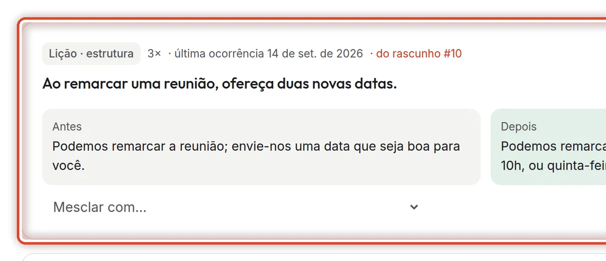De perto – Uma lição proposta
