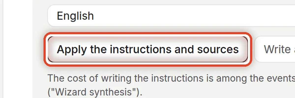 Close up — Apply the new instructions