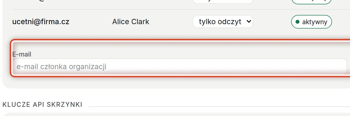 Zbliżenie – Nadaj dostęp