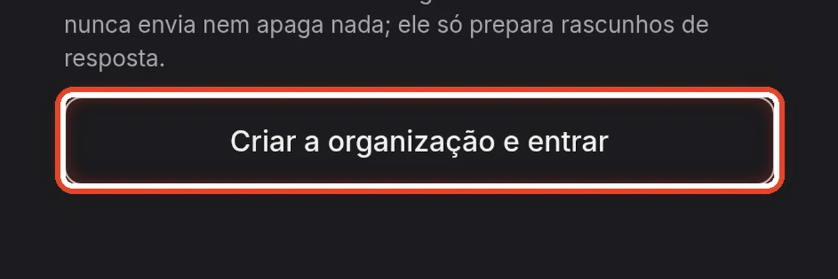 De perto – Crie a organização