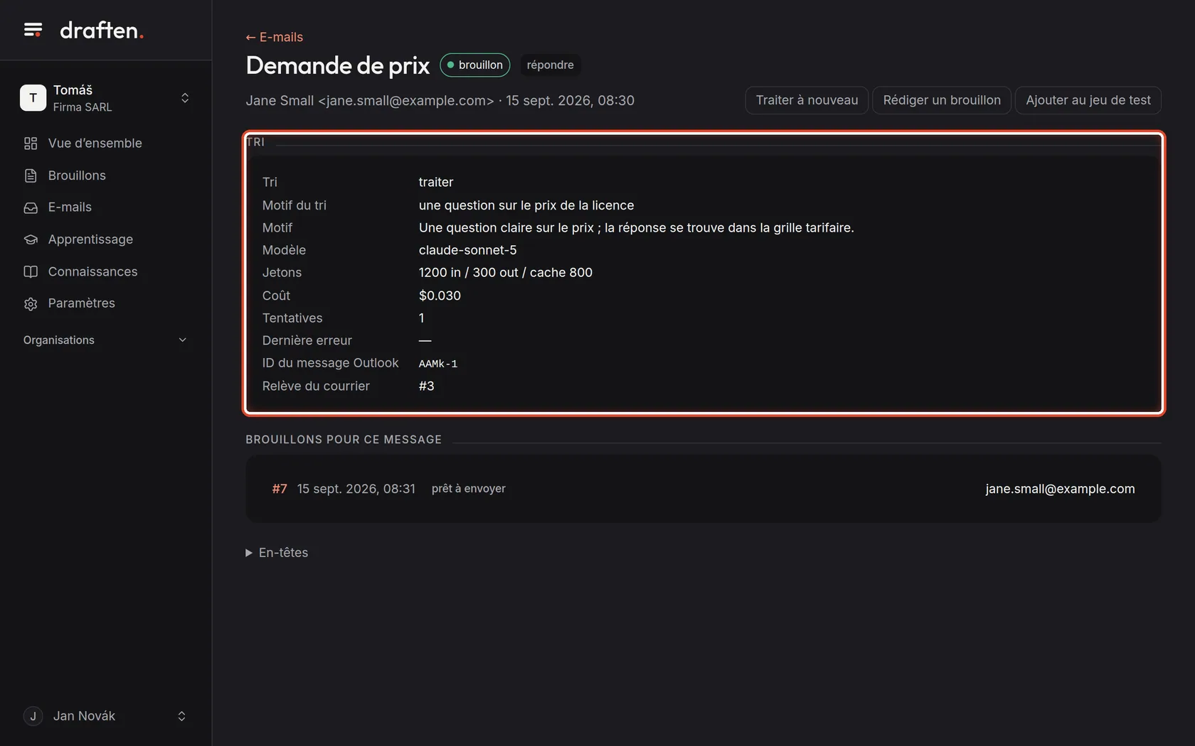 Capture d’écran de l’étape 7