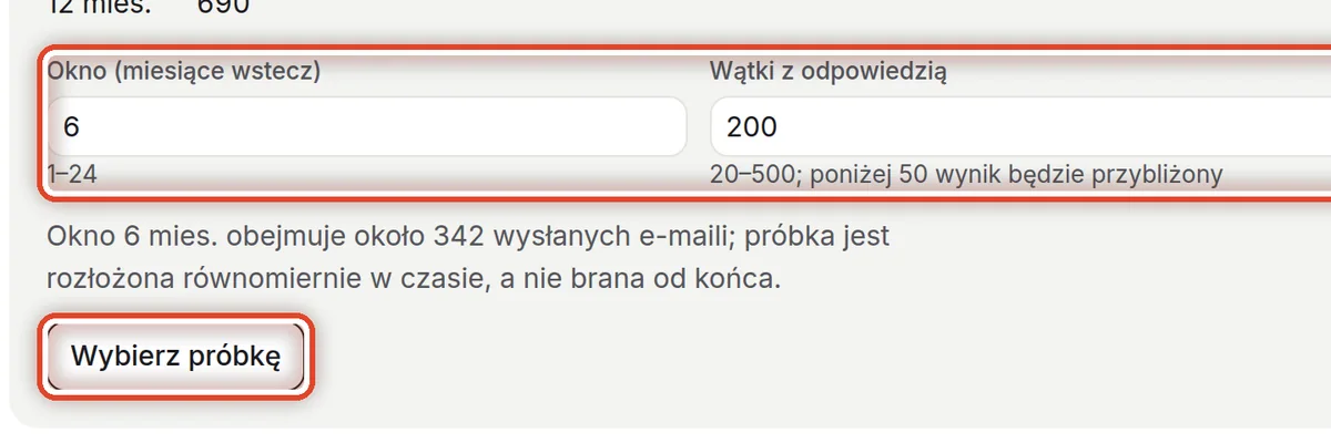 Zbliżenie – Potwierdź okres