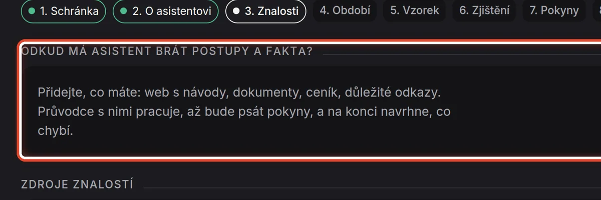 Detail — Přidejte zdroje znalostí