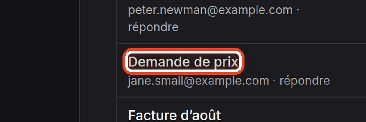 Gros plan – Ouvrir un brouillon