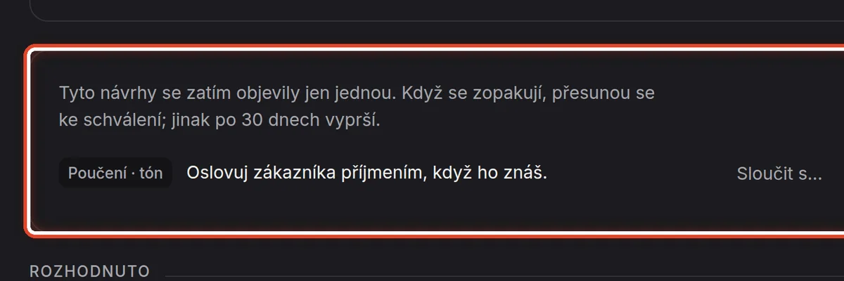 Detail — Zatím jednou