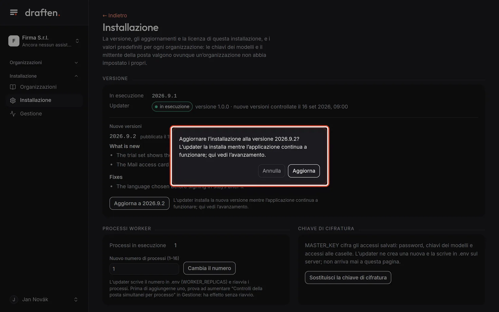 Screenshot del passo 4