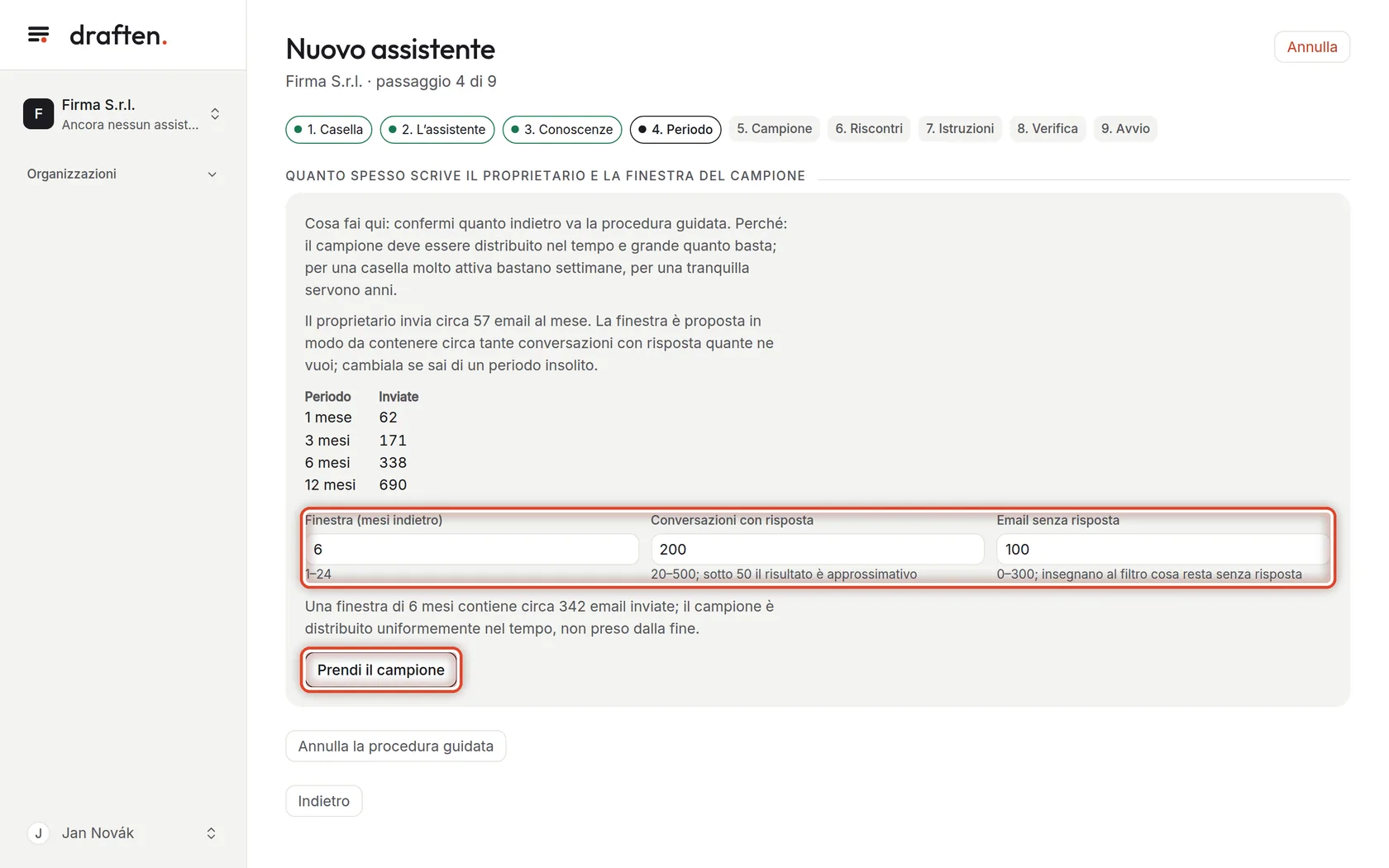 Screenshot del passo 7