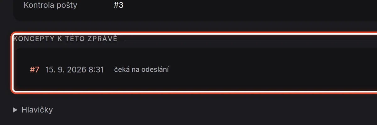 Detail — Koncepty k této zprávě