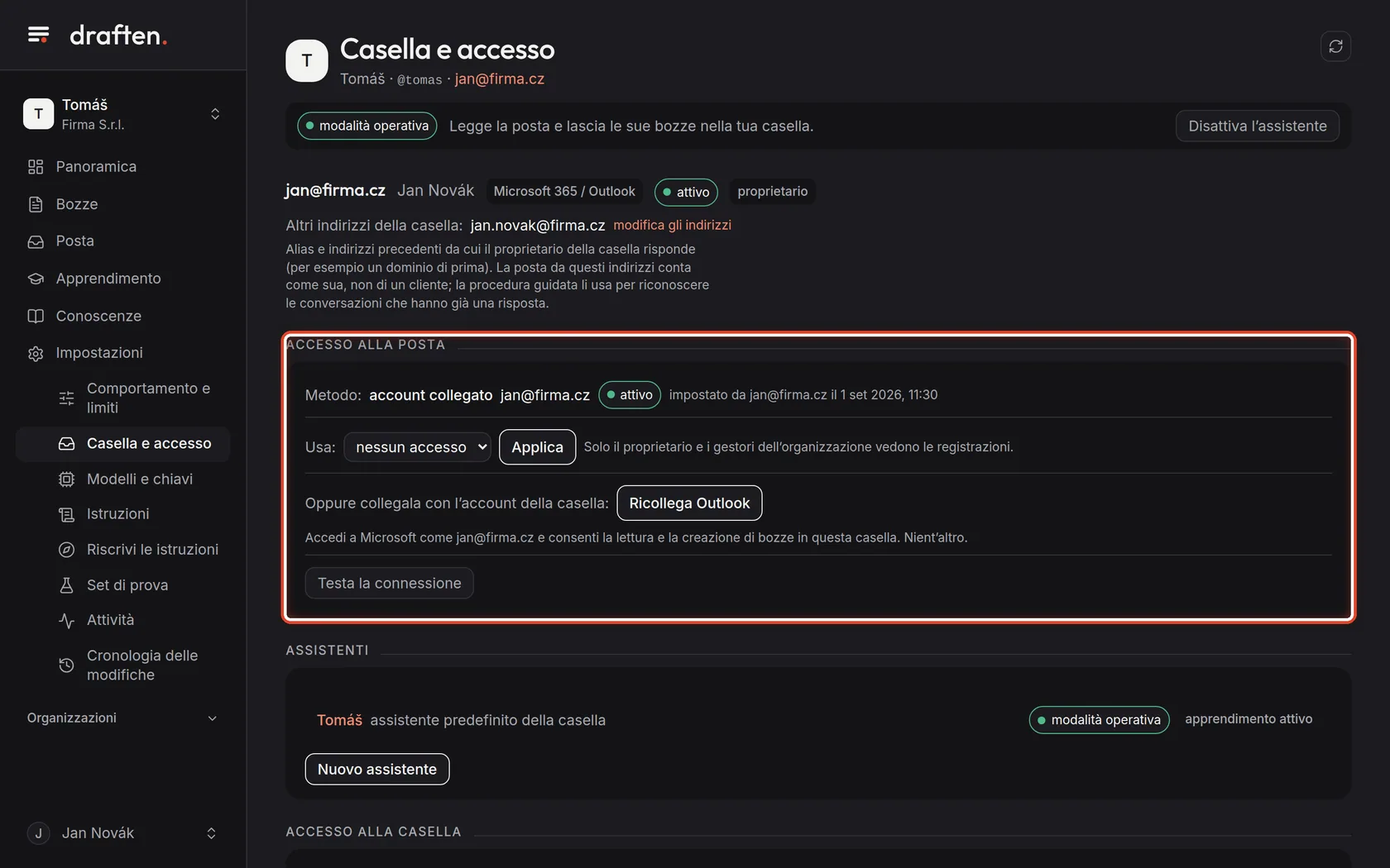 Screenshot del passo 3