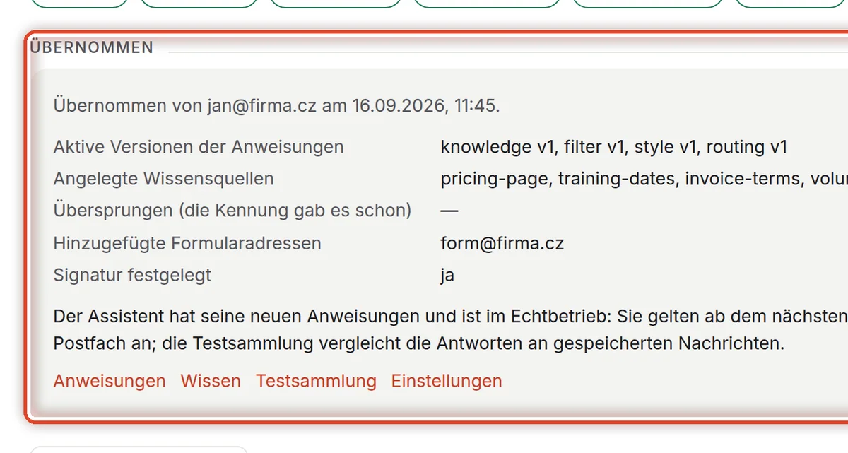Nahaufnahme – Fertig