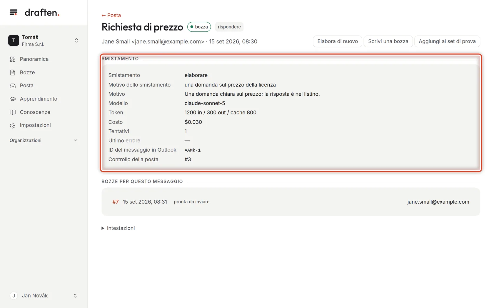 Screenshot del passo 7