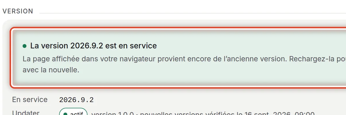 Gros plan – Charger la nouvelle version
