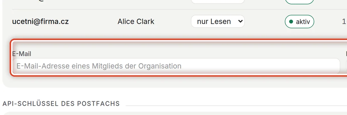 Nahaufnahme – Zugriff erteilen