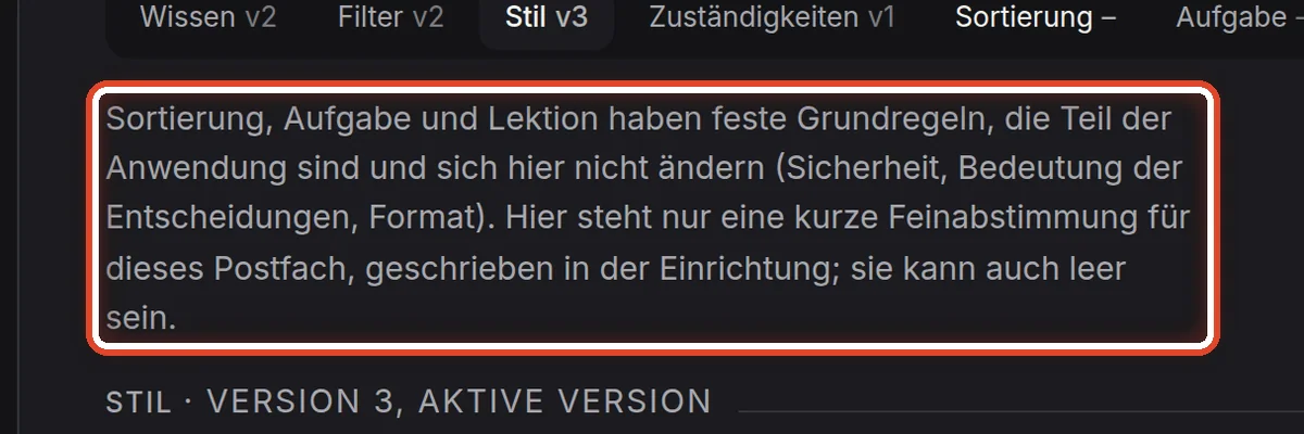 Nahaufnahme – Erweitert: Feinabstimmungen