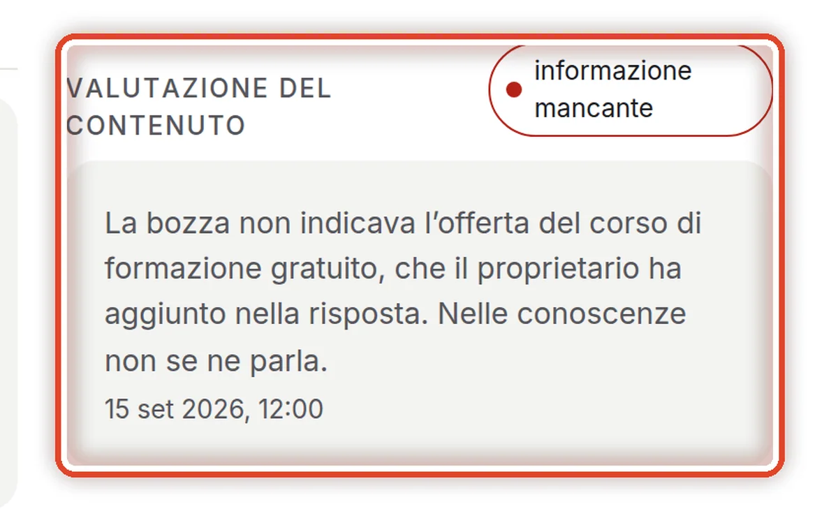 Da vicino – Perché hai modificato la bozza