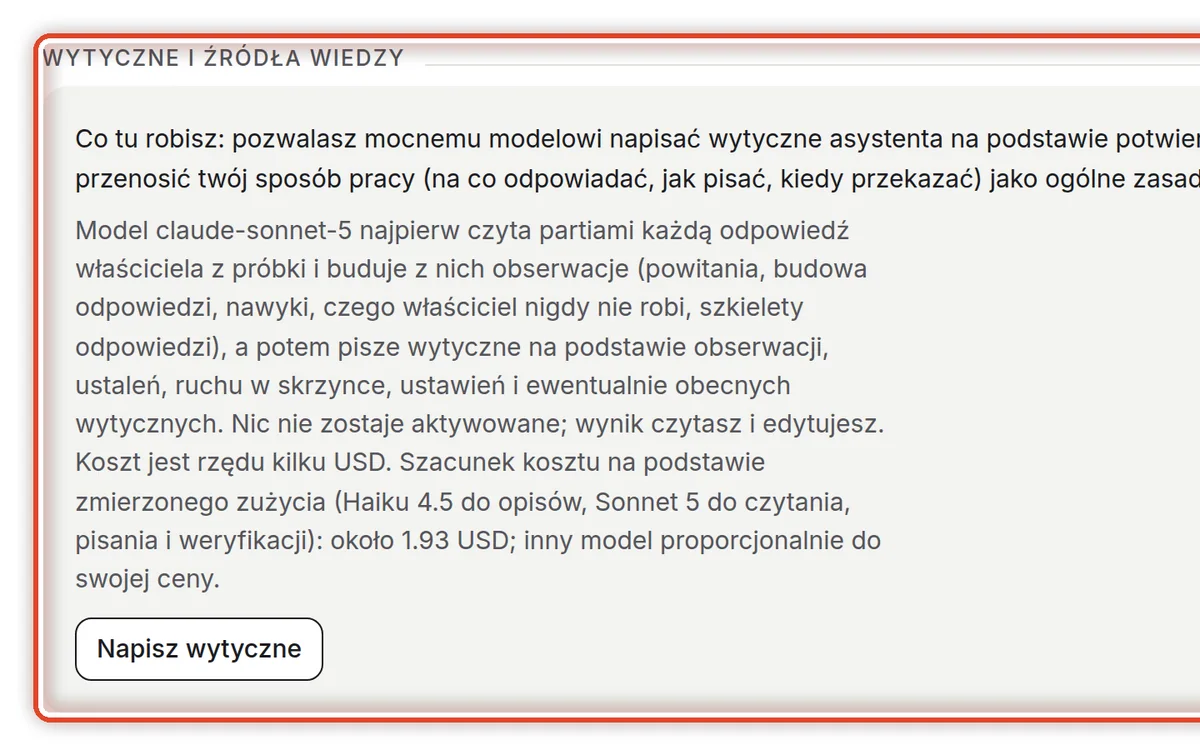 Zbliżenie – Zleć napisanie wytycznych