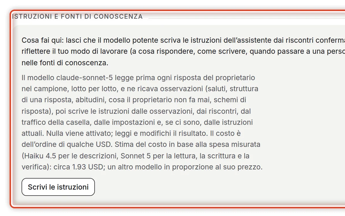 Da vicino – Fai scrivere le istruzioni