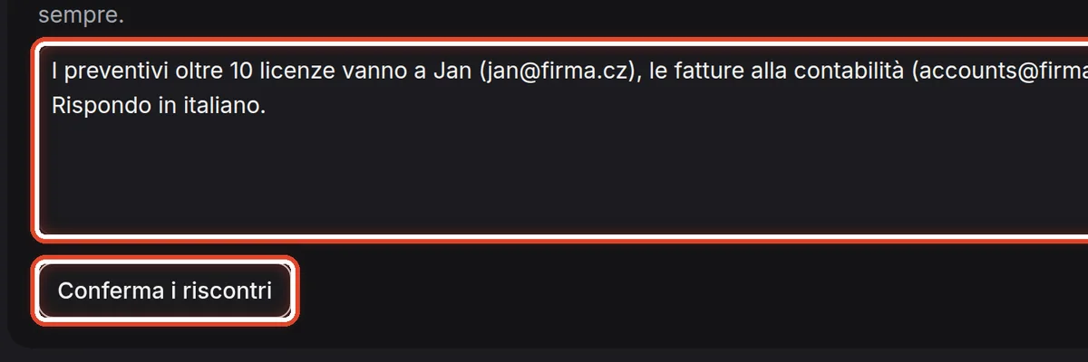 Da vicino – Aggiungi gli appunti e conferma