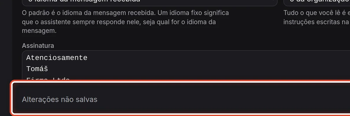 De perto – Salve as alterações