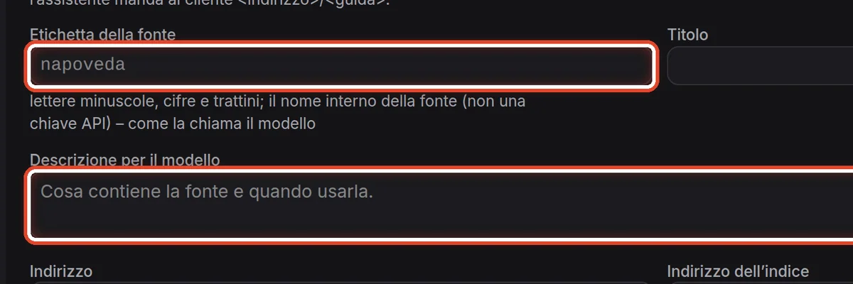 Da vicino – Etichetta e descrizione