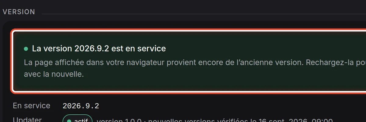 Gros plan – Charger la nouvelle version