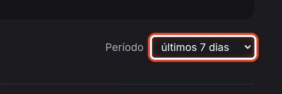 De perto – Escolha o período