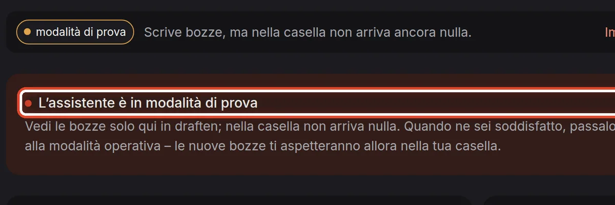 Da vicino – Come capisci che l’assistente è in prova