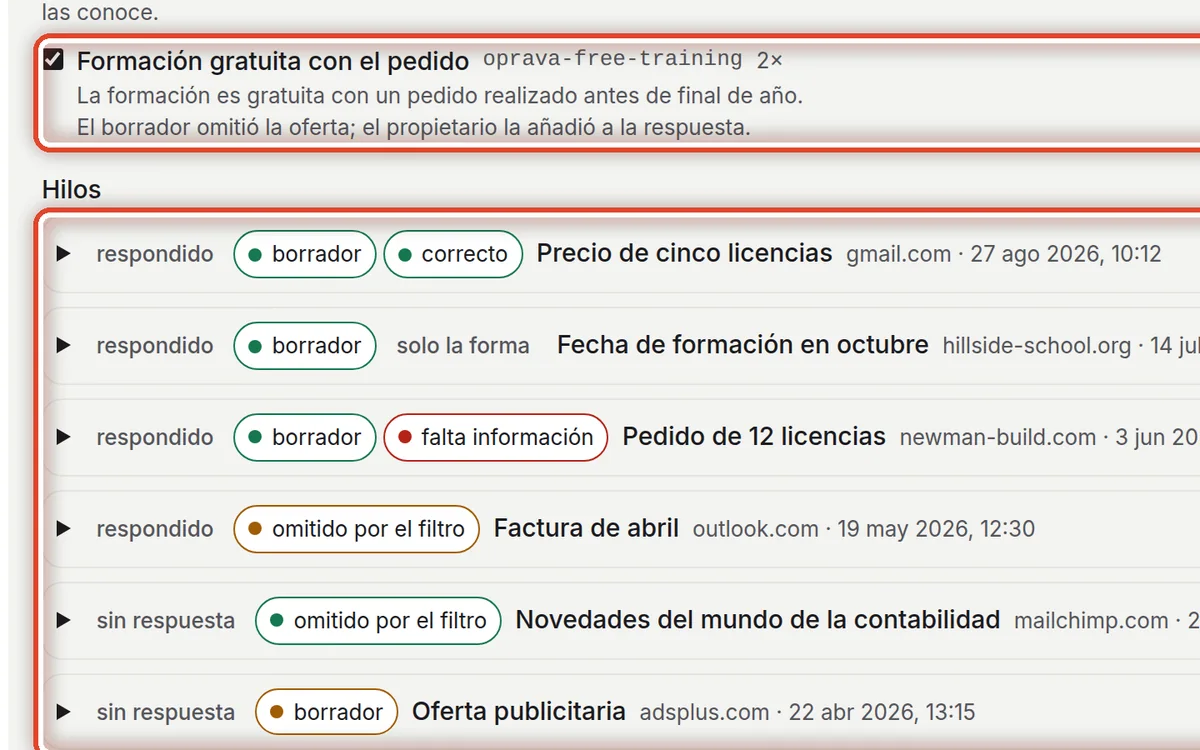 De cerca: Añada lo que faltaba