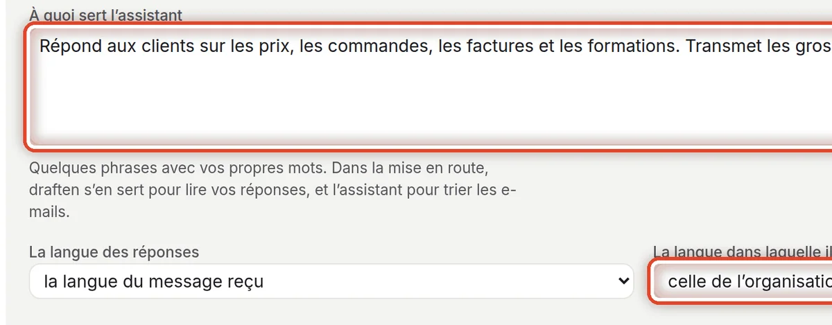 Gros plan – Dire à quoi il sert