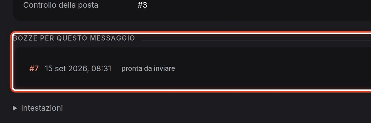 Da vicino – Bozze per questo messaggio