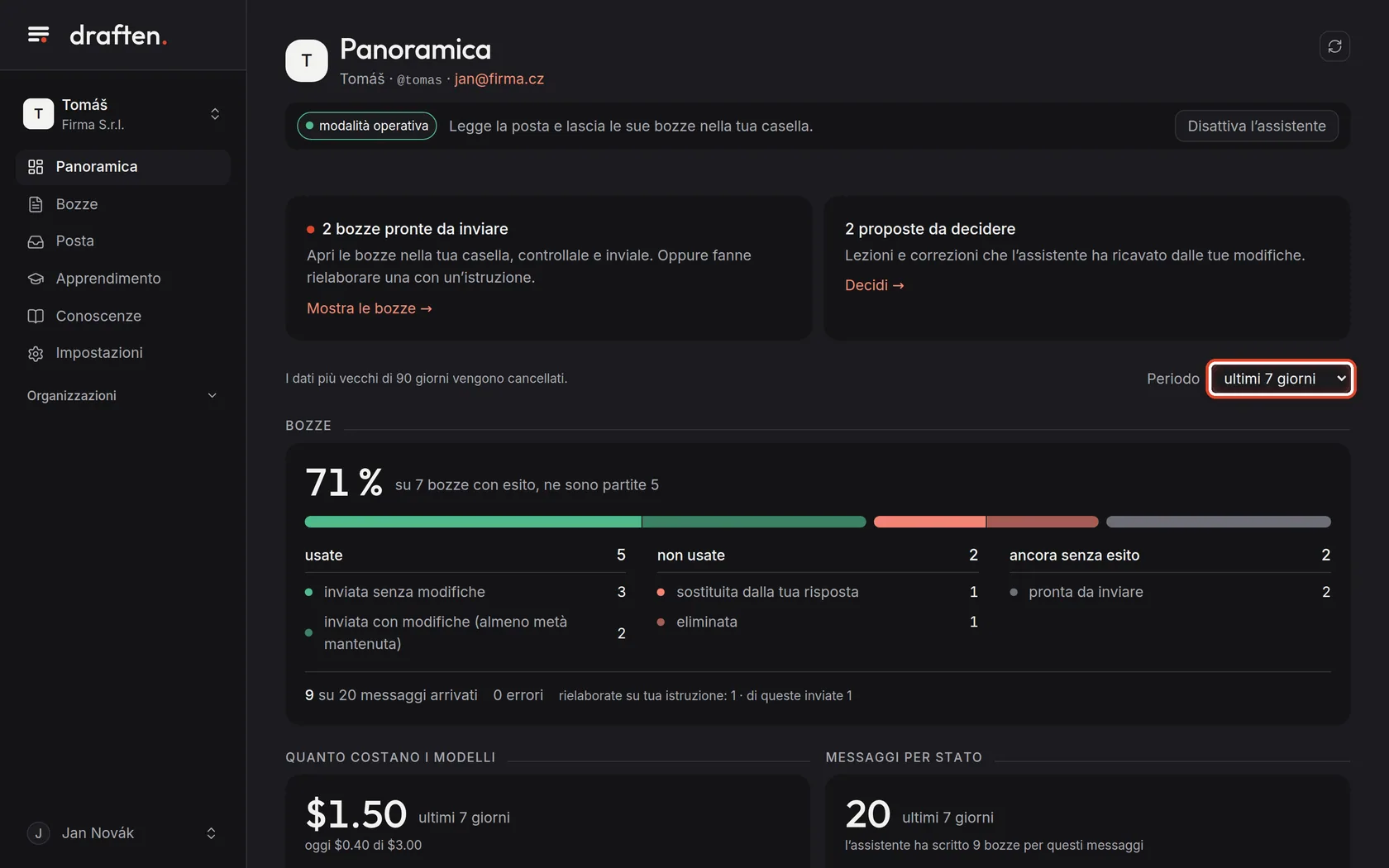 Screenshot del passo 3