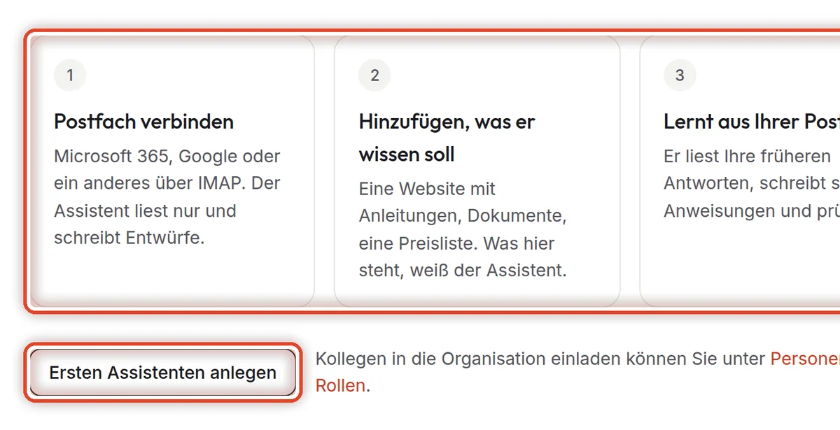 Nahaufnahme – Die erste Anmeldung
