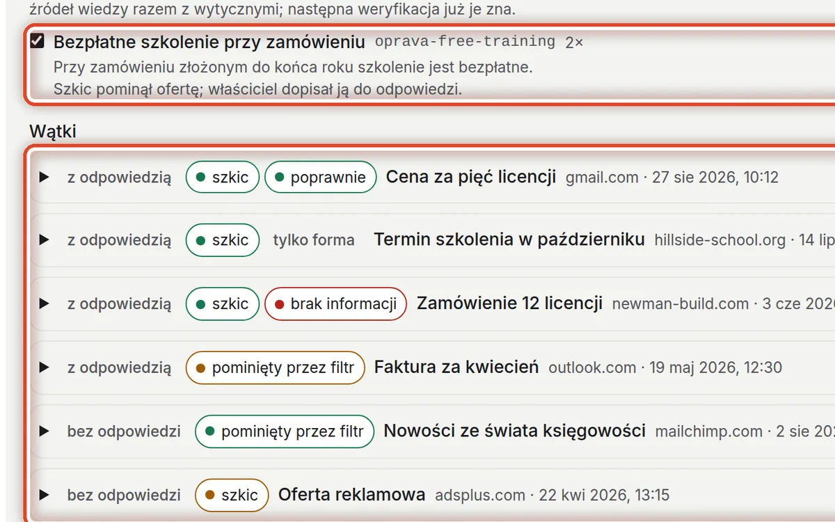 Zbliżenie – Uzupełnij, czego brakowało