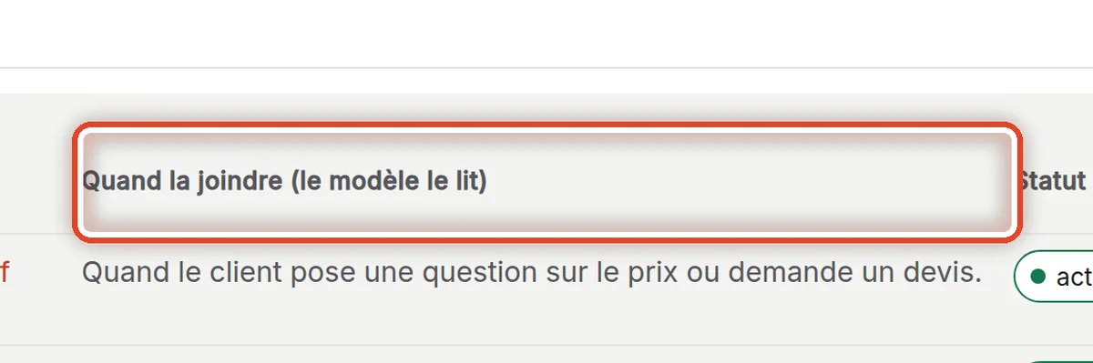 Gros plan – Quand la joindre