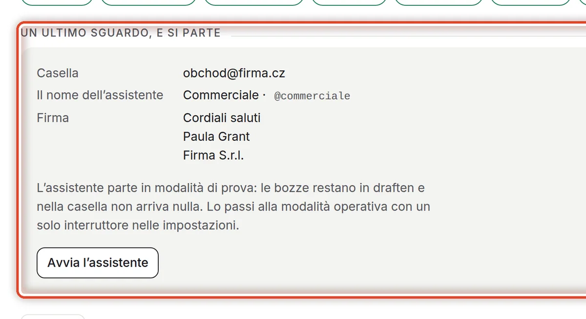Da vicino – Avvia l’assistente