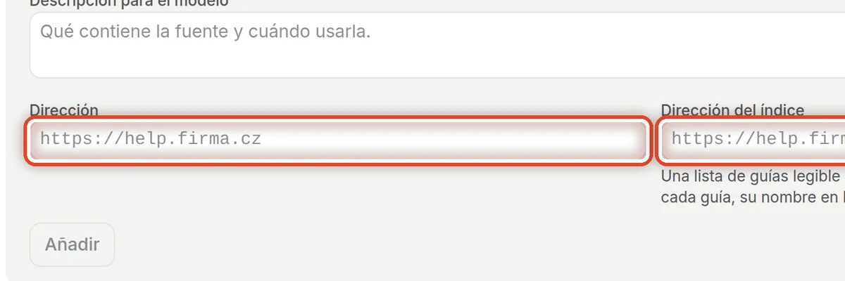 De cerca: Sitio web y enlace: la dirección